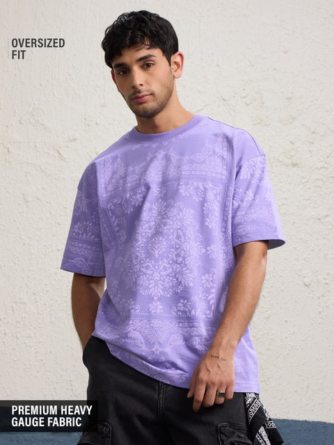 Indie Blue Oversized T-Shirts