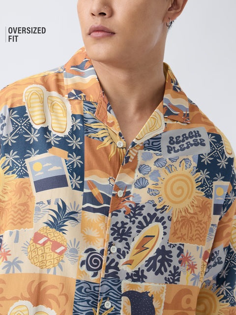 Tropical Oversized Shirts