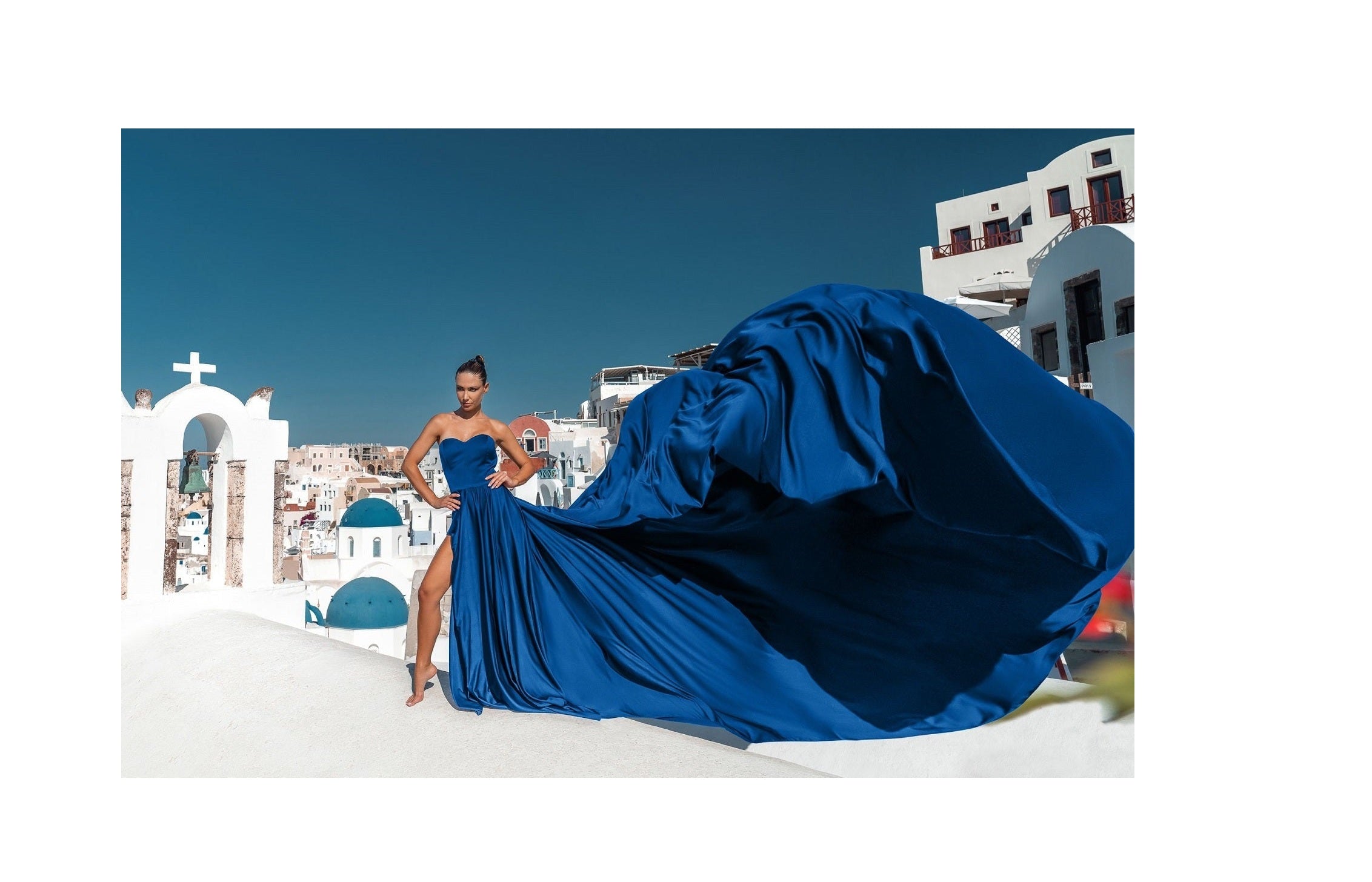 Long Flying Dress for Photoshoot, Long Train Dress