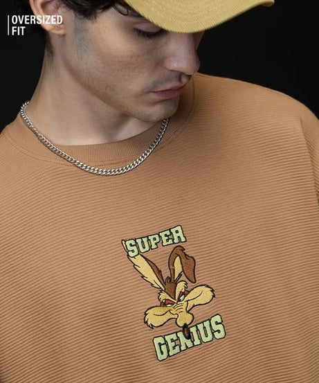 Looney Tunes Ottoman Super Genius Oversized T-Shirts