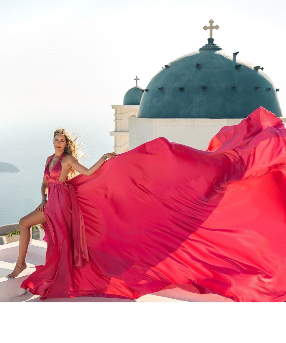 Long Flying Dress / Flying Dress For Photoshoot / Long Train Dress