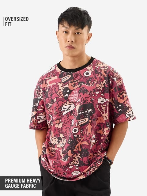 Scribbles Oversized T-Shirts