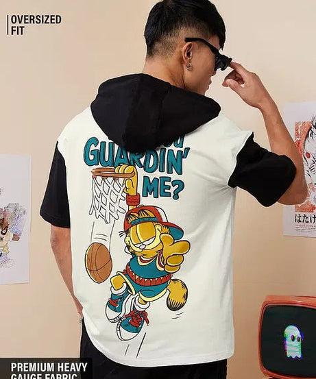 Garfield Guarding Me Hooded T-Shirts