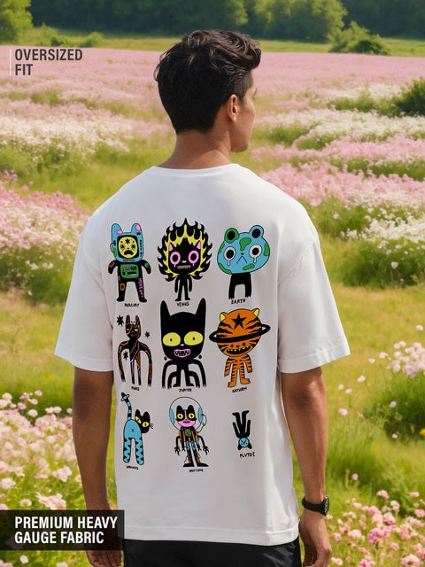 Solar Cats Oversized T-Shirts