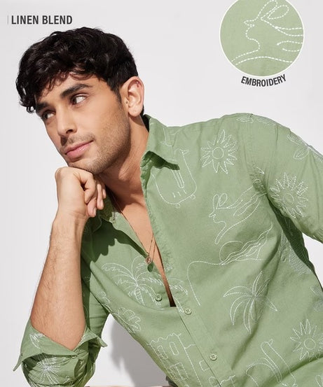 Bloom Summer Vibe Cotton Linen Shirts