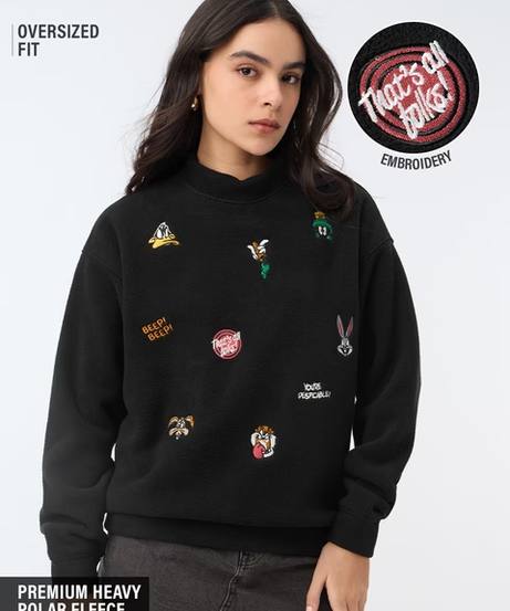 Looney Tunes Toon Chaos Women Oversized Sweatshirts