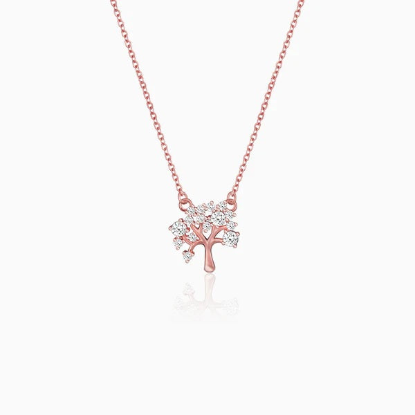 Rose Gold Tree of Life Necklace
