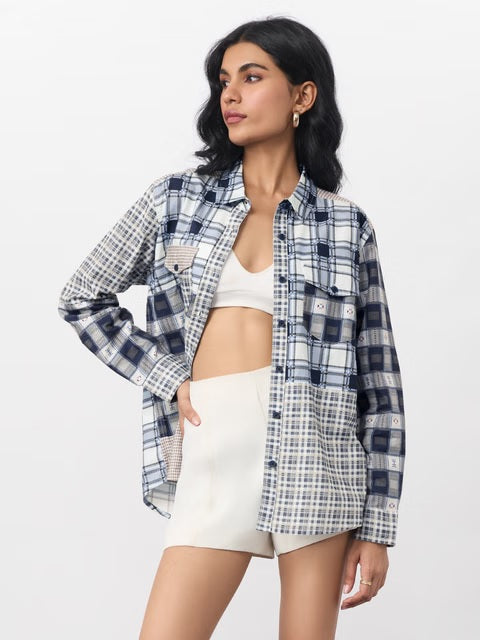 Plaid Aster Women Shirts