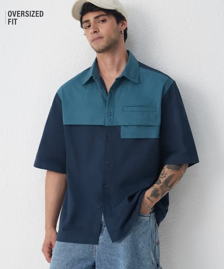 Double-Layered Shirt: Blue Ivy Oversized Shirts