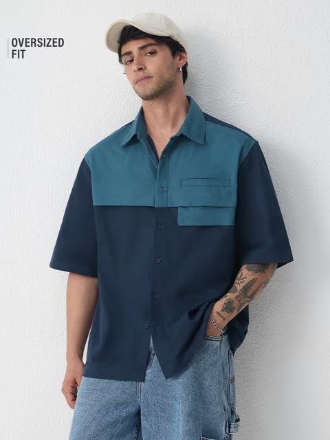 Double-Layered Shirt: Blue Ivy Oversized Shirts