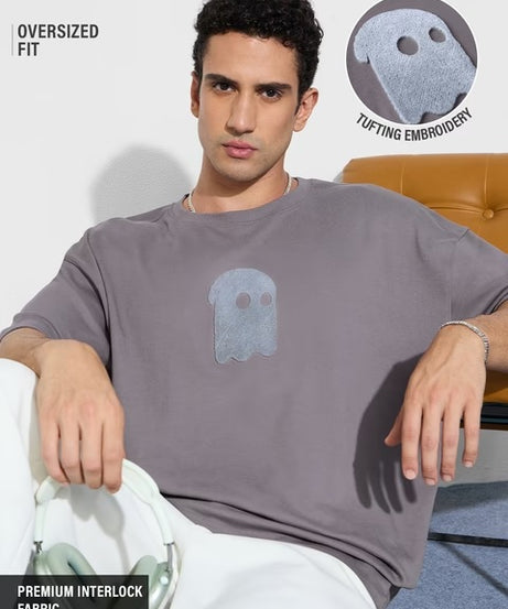 Faded Grey Oversized T-Shirts