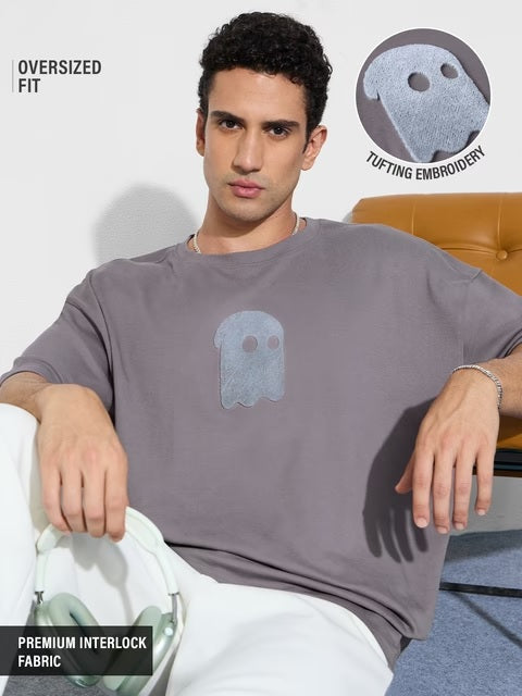 Faded Grey Oversized T-Shirts