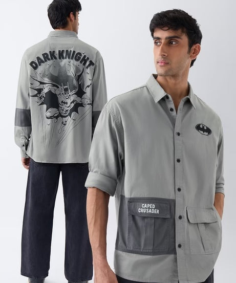 Batman Dark Knight Returns Men Utility Shirts