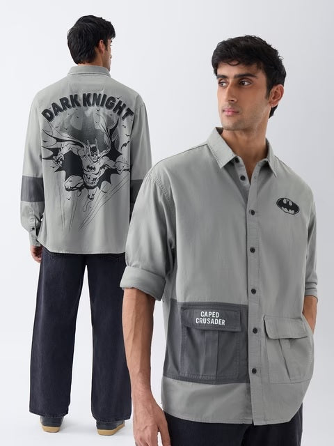 Batman Dark Knight Returns Men Utility Shirts