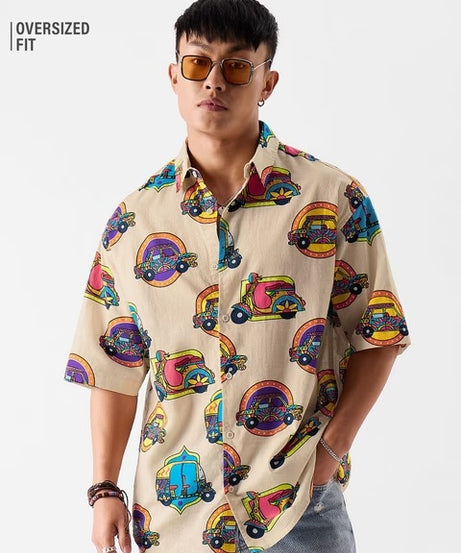 Desi Paintwork Oversized Shirts