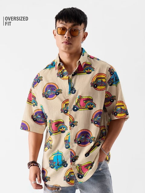 Desi Paintwork Oversized Shirts