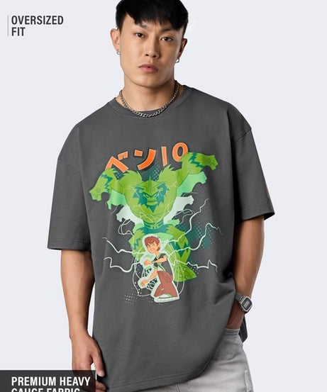 Ben 10 Shocksquatch Oversized T-Shirts