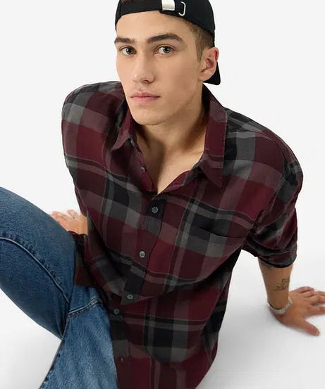 Men's Relaxed Fit Plaid Shirt