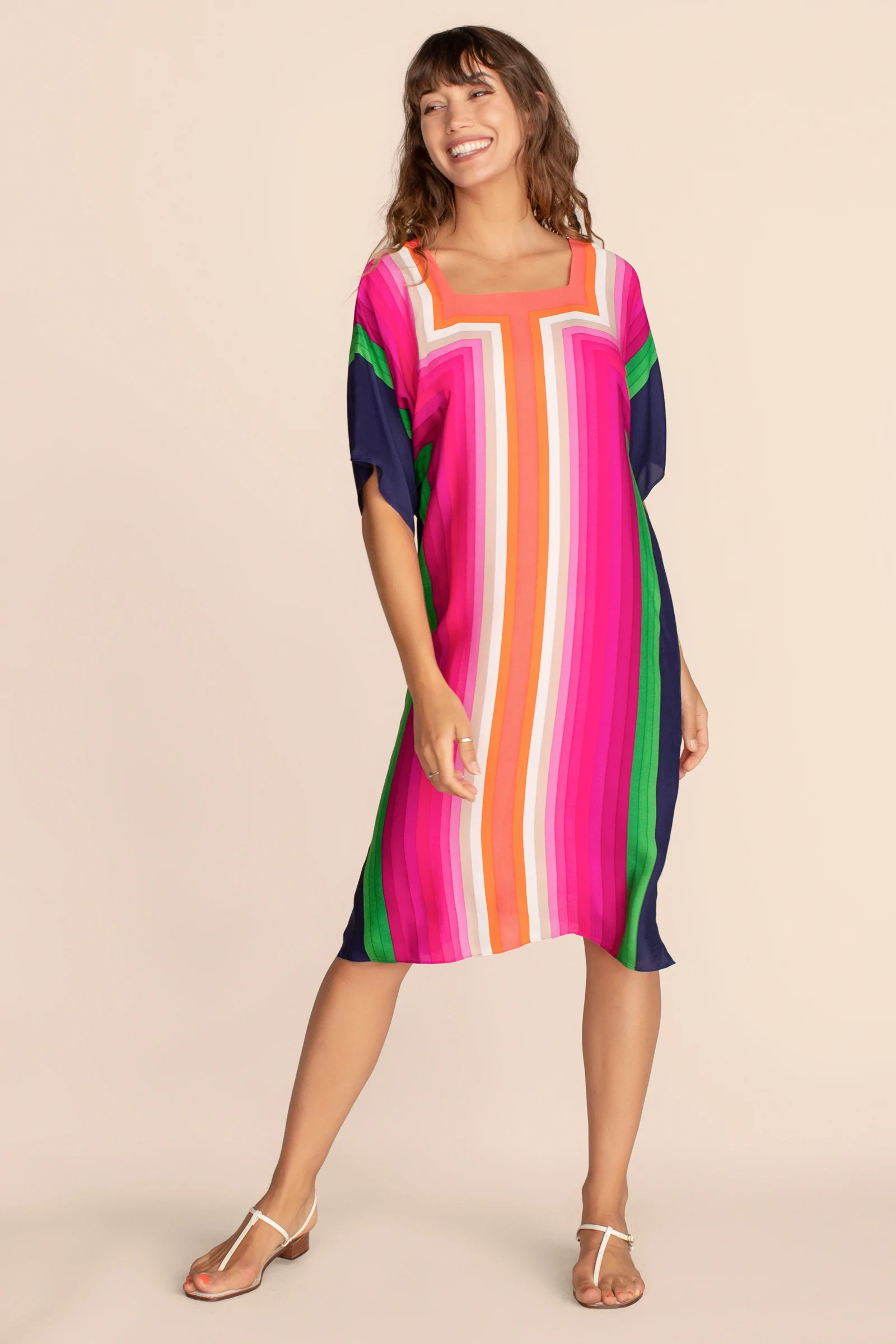 Silk Crepe Short Kaftan For Women's