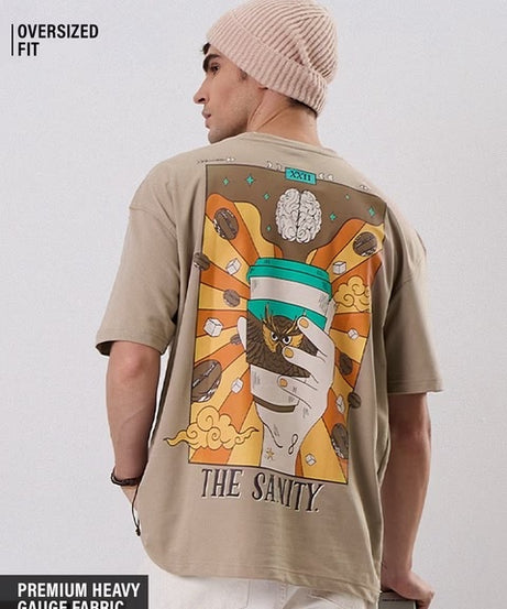 Sanity In A Cup Oversized T-Shirts