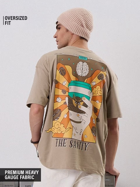 Sanity In A Cup Oversized T-Shirts