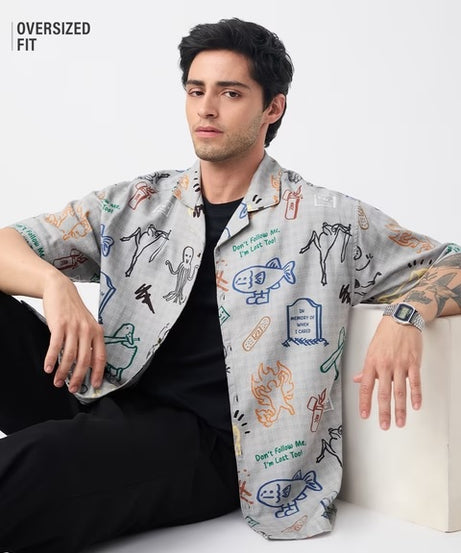 Doodle Mayhem Oversized Shirts