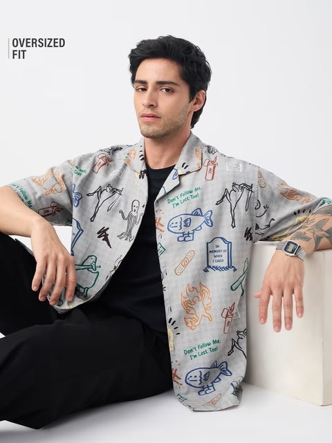 Doodle Mayhem Oversized Shirts