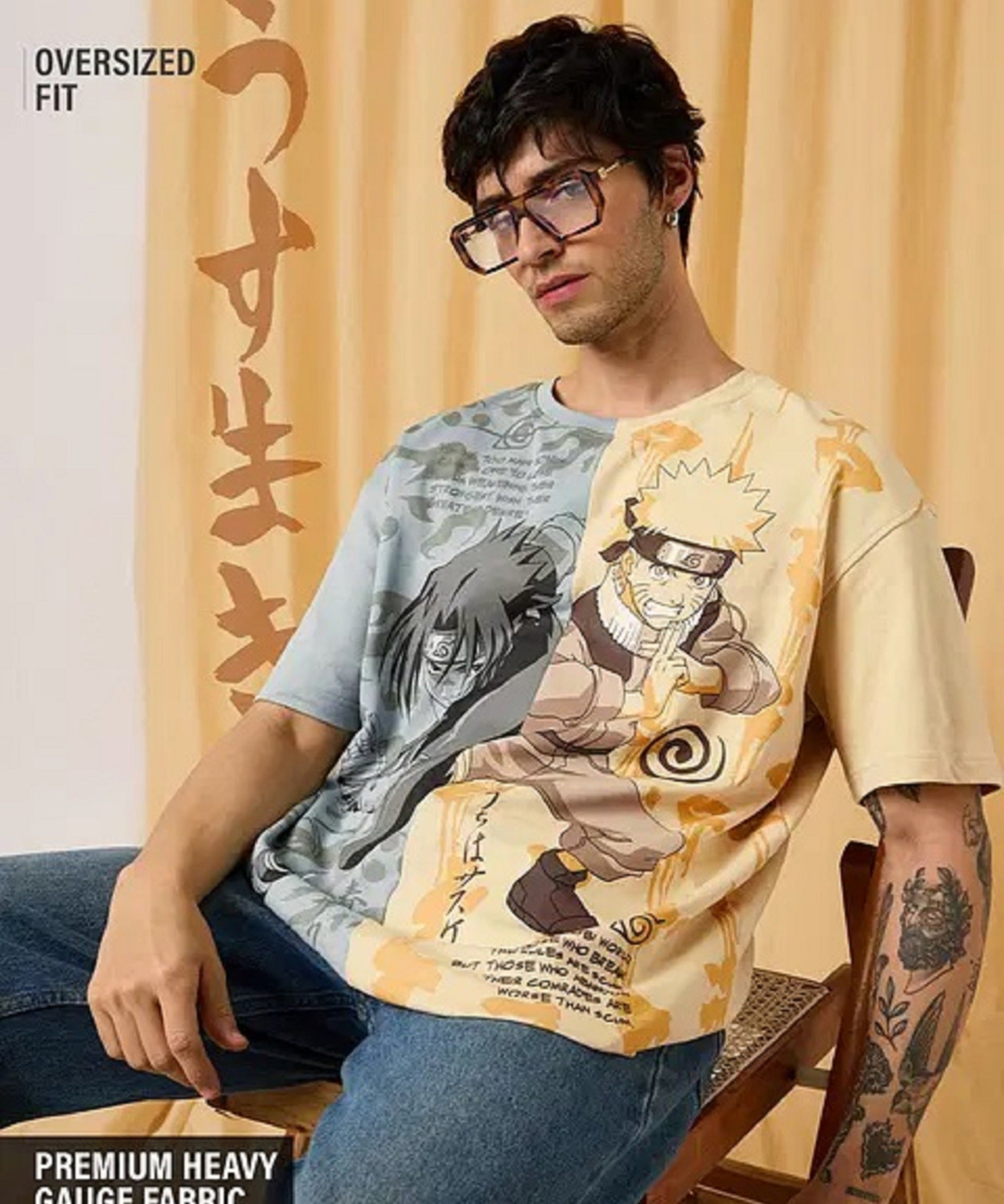Naruto Battle Ready Oversized T-Shirts