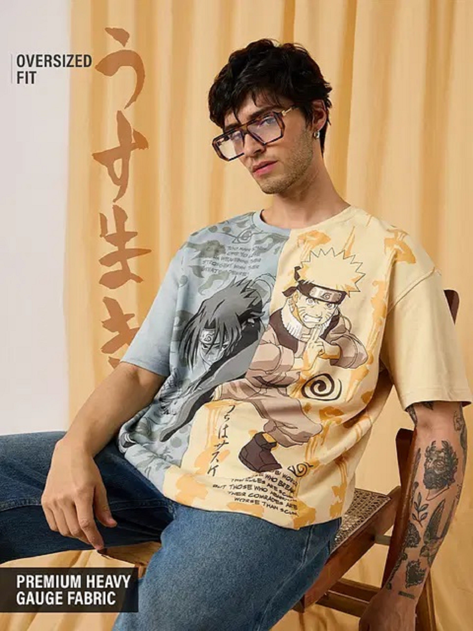 Naruto Battle Ready Oversized T-Shirts