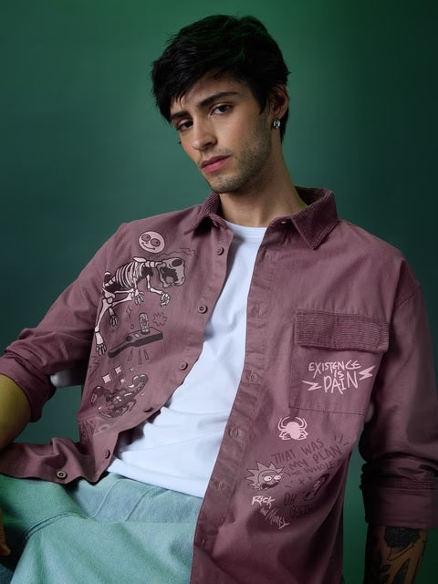Rick & Morty Cosmic Adventure Men Relaxed Shirts