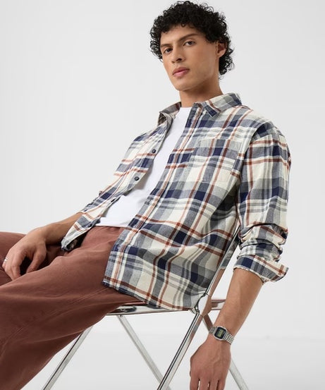Plaid Harbor Men Relaxed Shirts