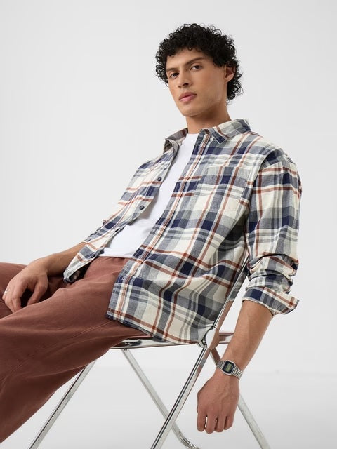 Plaid Harbor Men Relaxed Shirts