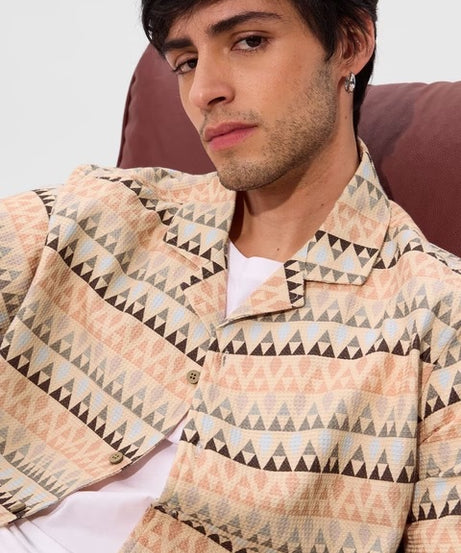 Aztec Men Textured Shirts