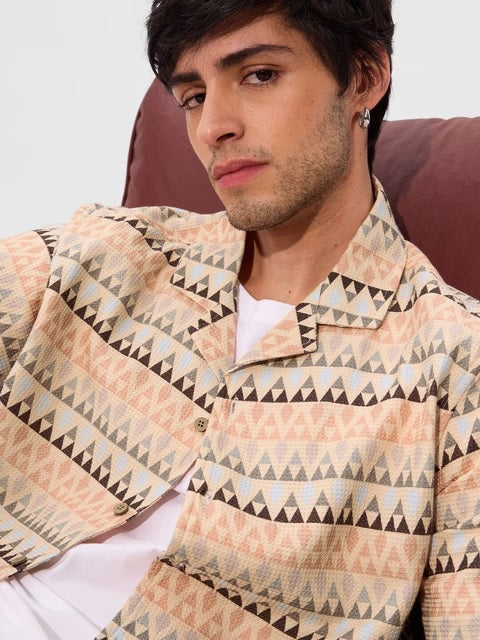 Aztec Men Textured Shirts