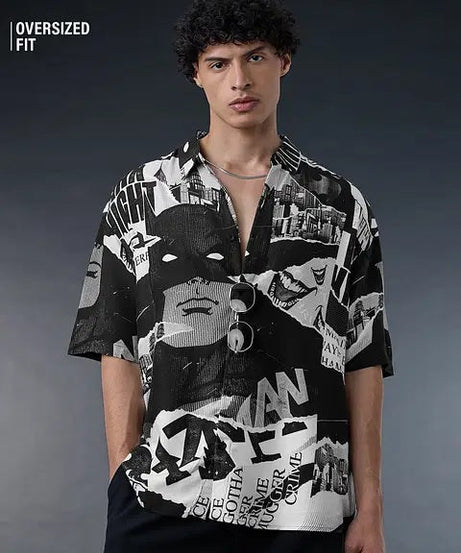Batman Wayne Industries Oversized Men's Shirt