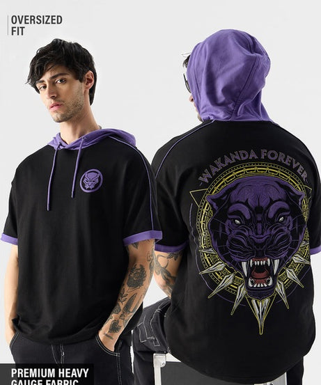 Black Panther Wakanda Forever Hooded T-Shirts