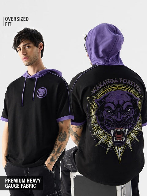 Black Panther Wakanda Forever Hooded T-Shirts