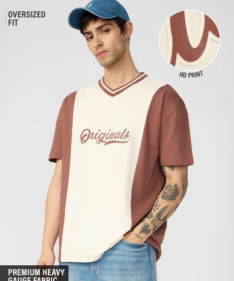 Varsity Chestnut Oversized T-Shirts