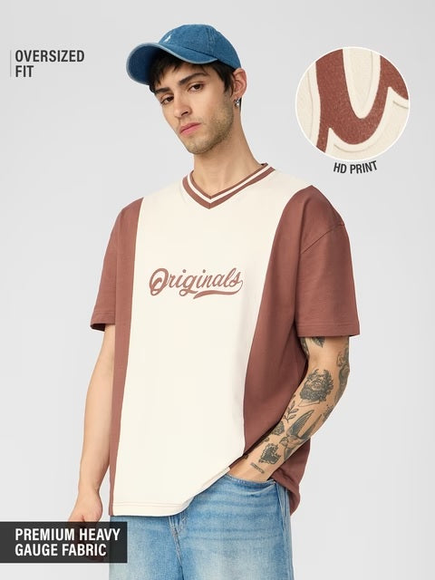 Varsity Chestnut Oversized T-Shirts
