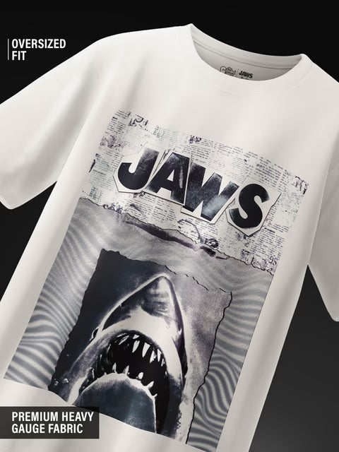 Jaws: Monochrome Oversized T-Shirts