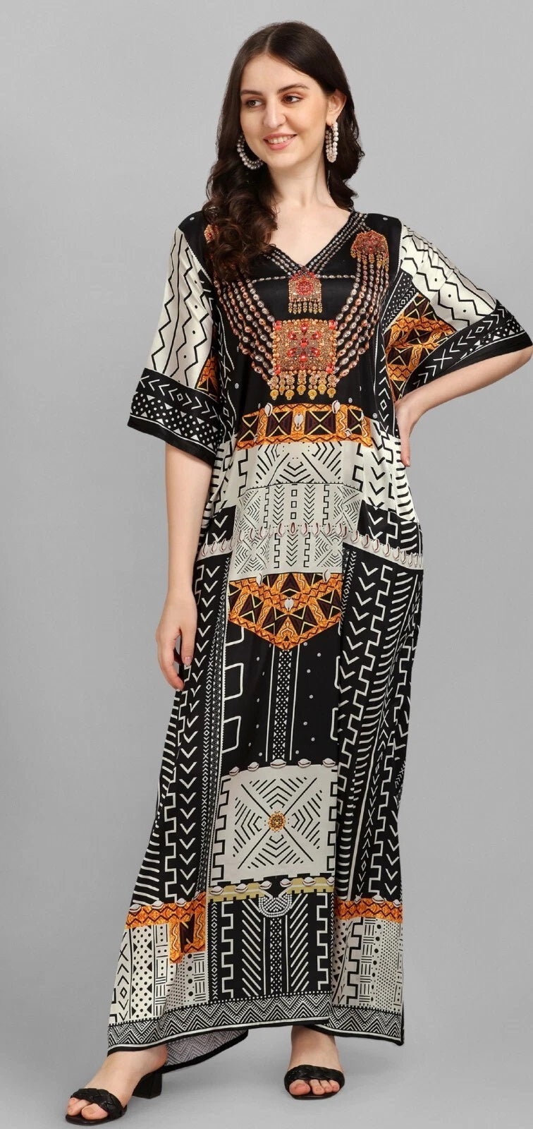 Kaftan Dresses for Women Bathing Suit Cover Up Long Beach Loungewear