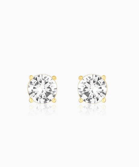 Golden Zircon Earrings