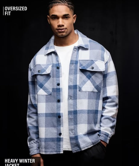 Plaid Shacket Arctic Men Flannel Shackets