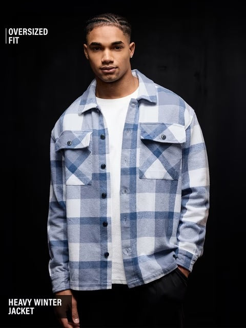 Plaid Shacket Arctic Men Flannel Shackets