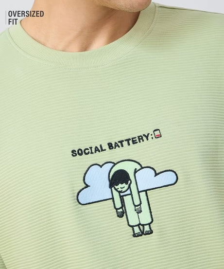 Ottoman Social Battery Oversized T-Shirts