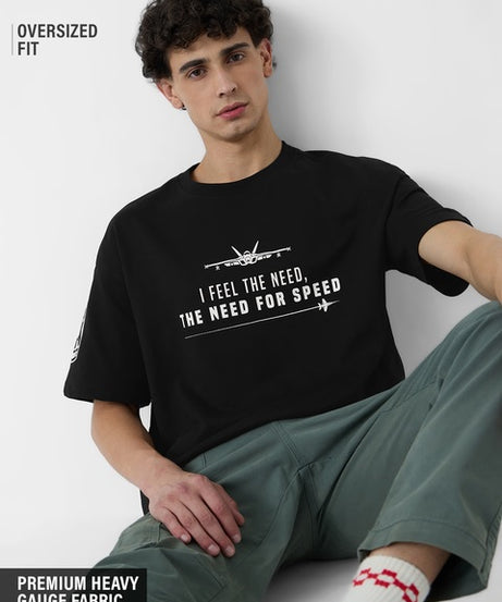 Top Gun Need For Speed Oversized T-Shirts
