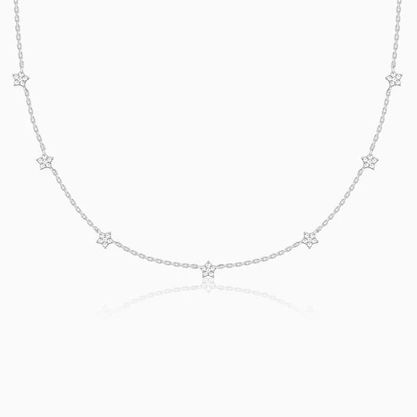 Silver Star Constellation Necklace