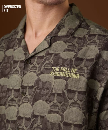 The Fall Of Shiganshina Oversized Shirts