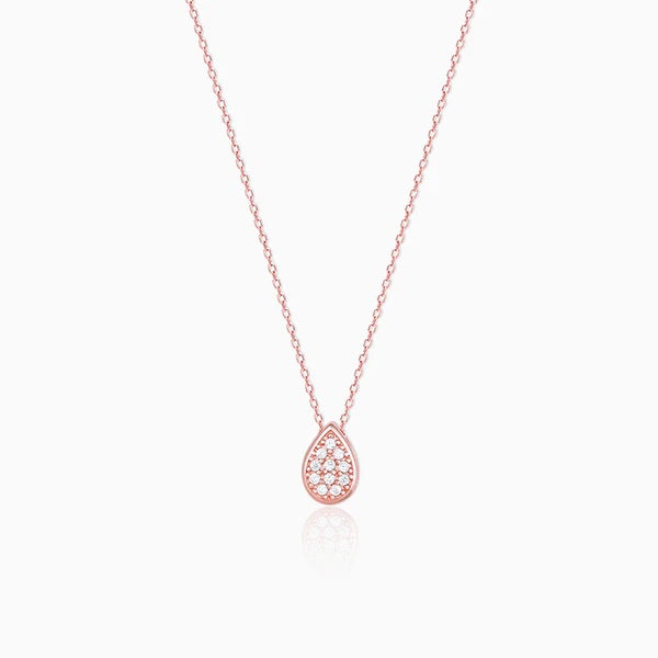 Rose Gold Studded Swayer Necklace
