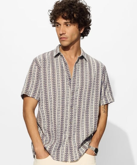 Stripes Blue, White Holiday Shirts